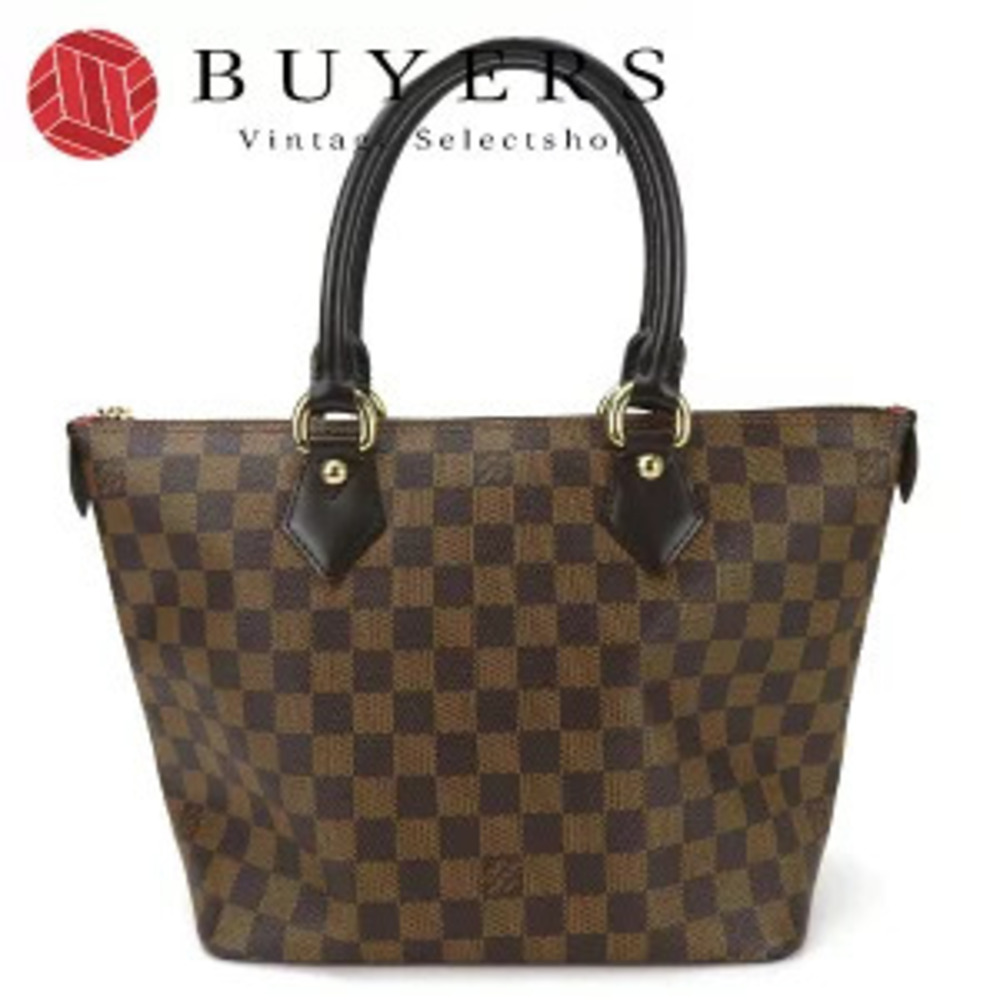 Louis Vuitton Saleya Tote Bag Damier Ebene Brown